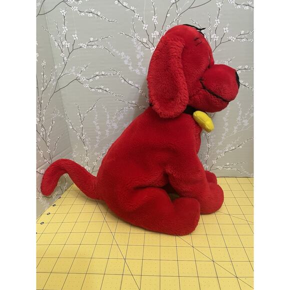 Vintage 2003 Kohls Cares Clifford the Big Red Dog 13” Plush Stuffed Animal Bone - Picture 4 of 9